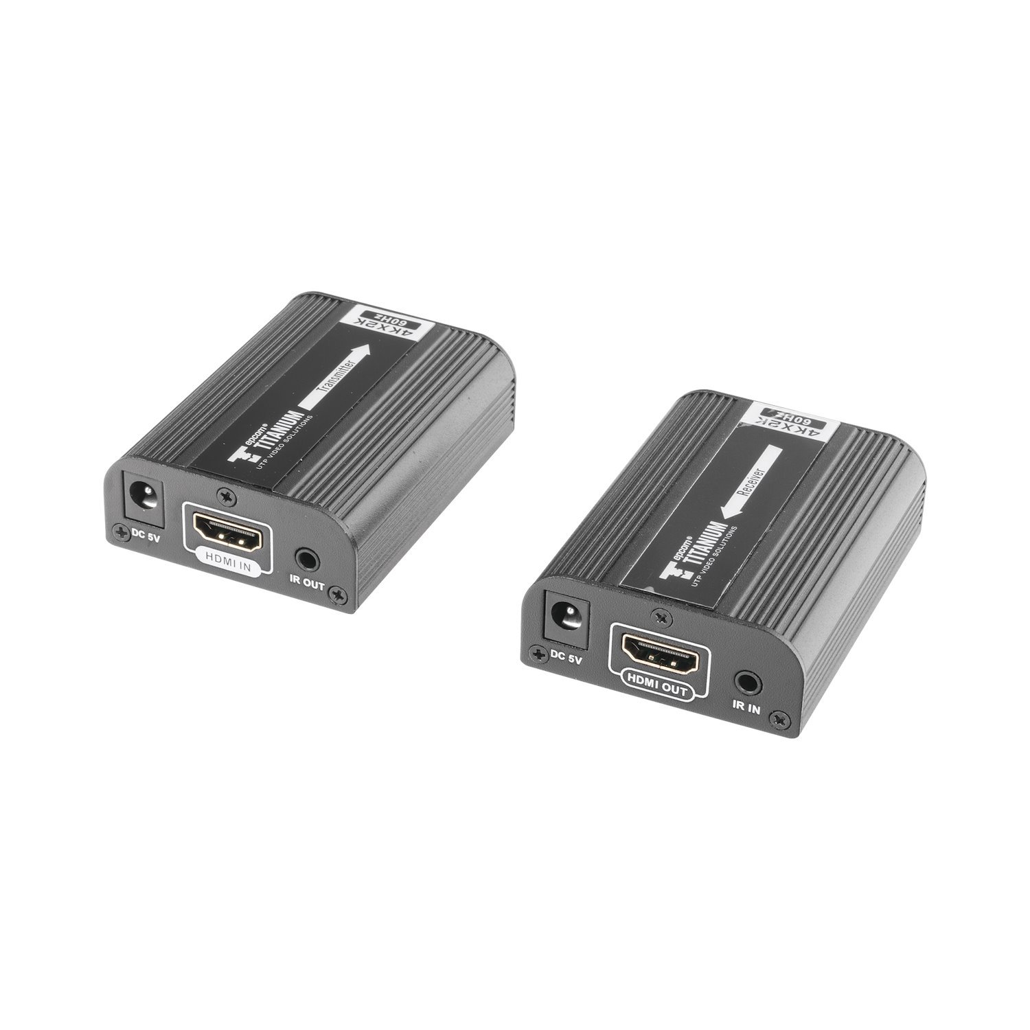 Epcom Titanium Hdmi Extender Kit For Distances Of 30 Meters / Resolution 4K X 2K@ 30 HZ / Cat 6, 6A And 7 / HDCP2.2 / Hdmi 2.0 / HDCP2.2 / Supports PCM, HDbitT / Supports Remote Control Of The Source