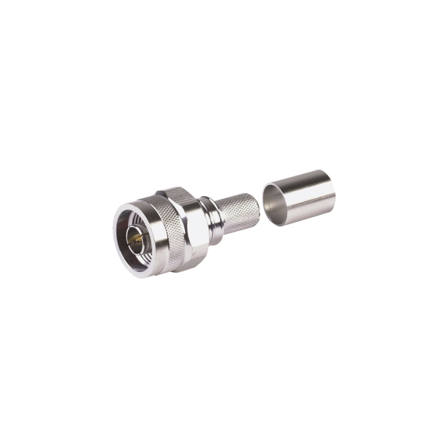 Times Microwave N Male Crimp Connector, Non-Solder Pin