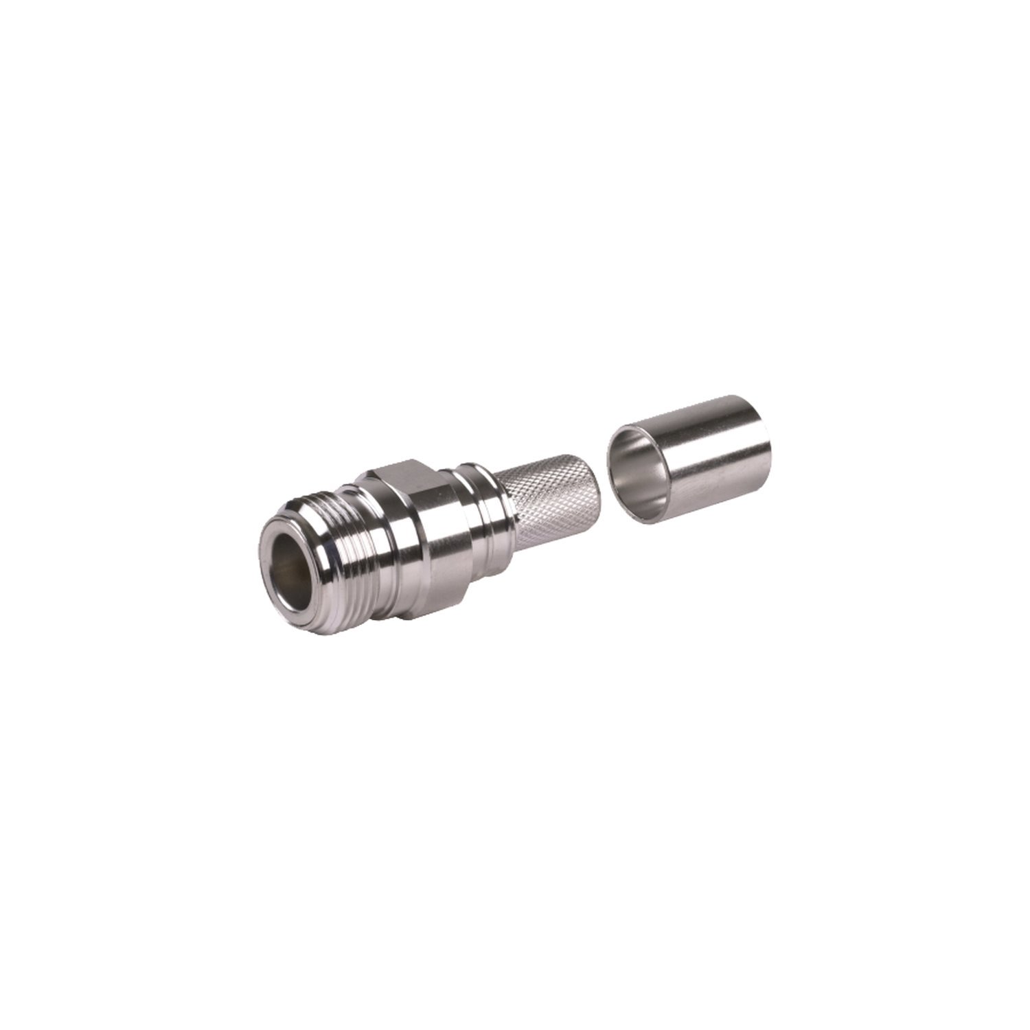 Times Microwave N Female Crimp Connector, Non-Solder Pin