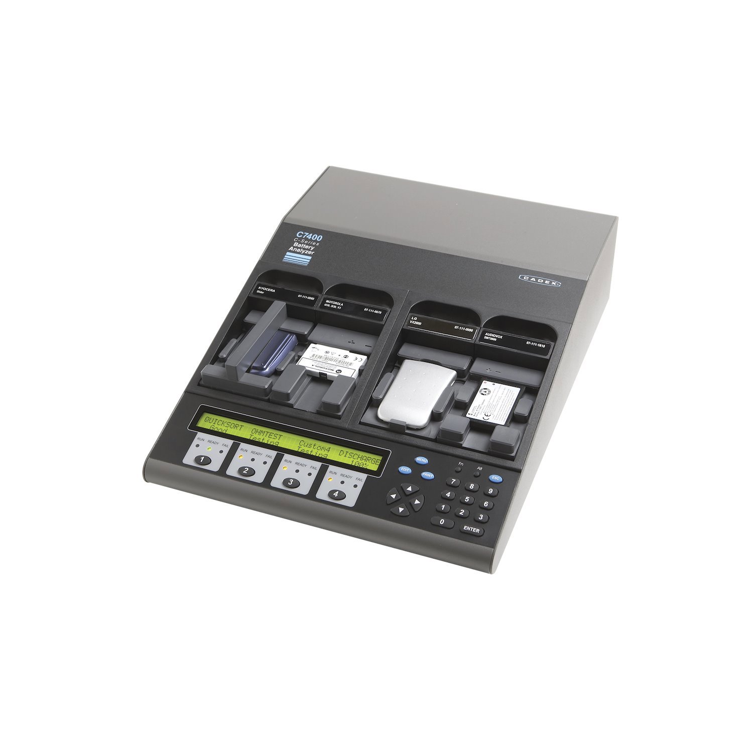 Cadex Electronics Inc Cadex C7400 C (80 W) 4 Cavity Battery Analyzer, Adapters Not Included.