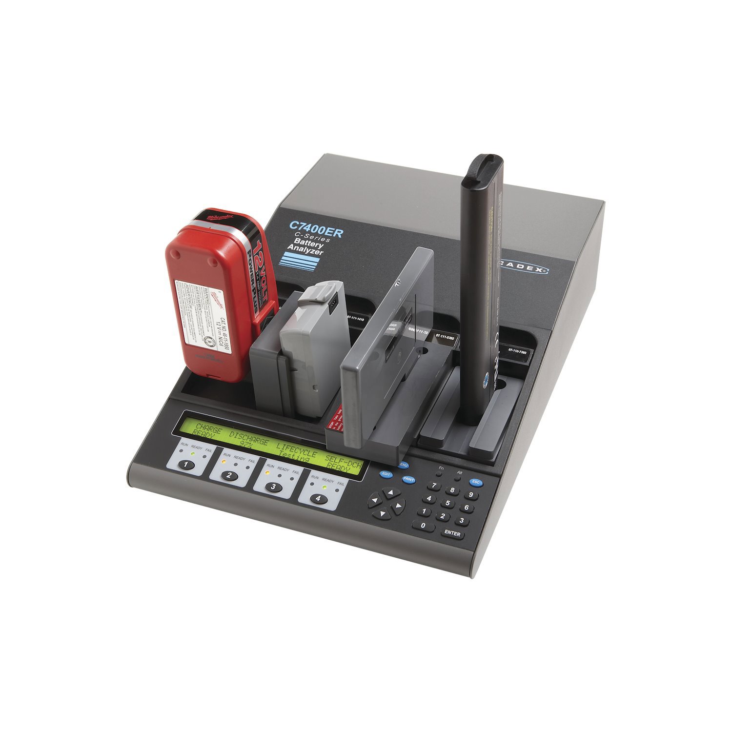 Cadex Electronics Inc Cadex 7400Er-C, 4 Cavity Battery Analyzer (170 W), Adapters Not Included.