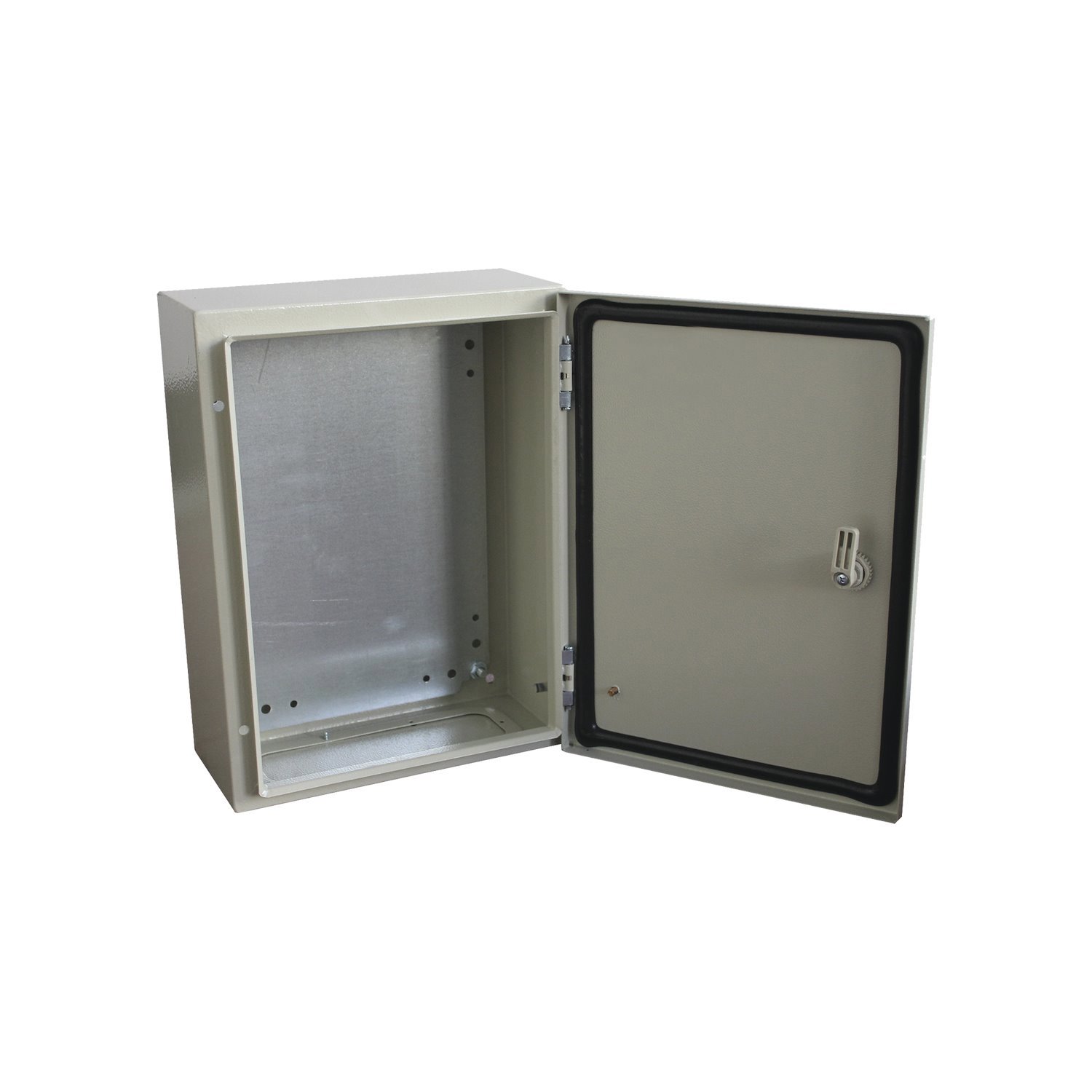 Precision Single Door Wall Mount Enclosure (11.81 X 15.75 X 7.87 In) With Metal Indoor Backplate