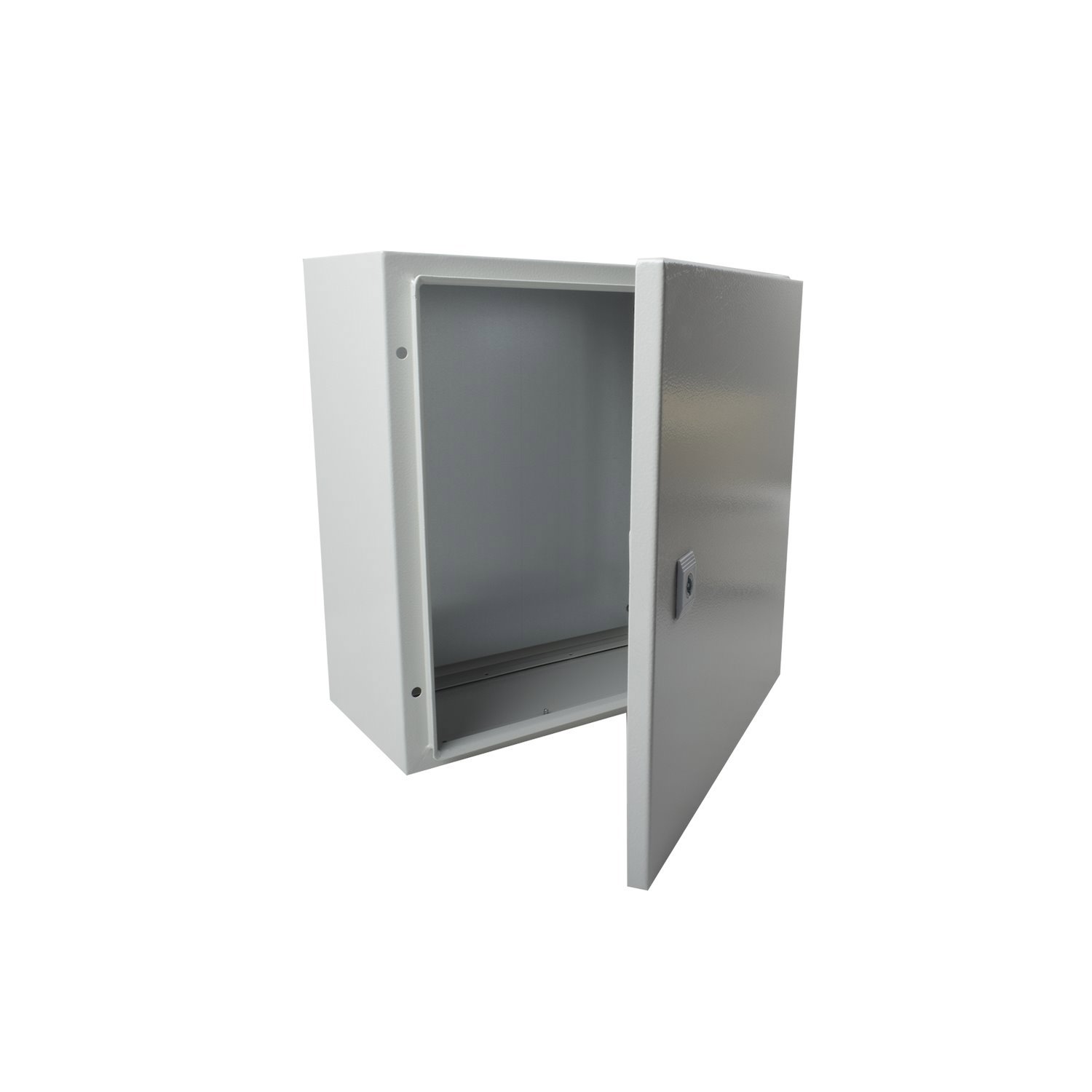 Precision Single Door Wall Mount Enclosure (15.75 X 15.75 X 7.87 In) And Metal Backplate For Equipment Assembly.