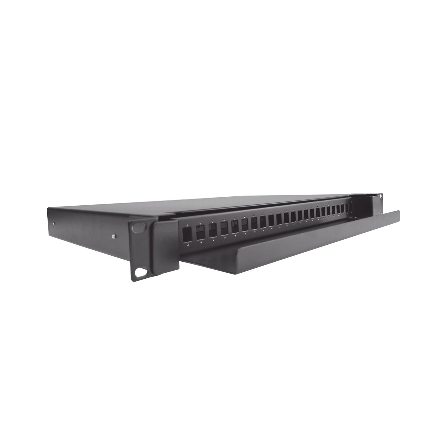 Linkedpro BY Epcom Fiber Optic Distributor, Empty, 19In, Accepts 24 Adapters "LC Duplex" Or "LC Simplex" Or 24 "SC" Simplex, 1U