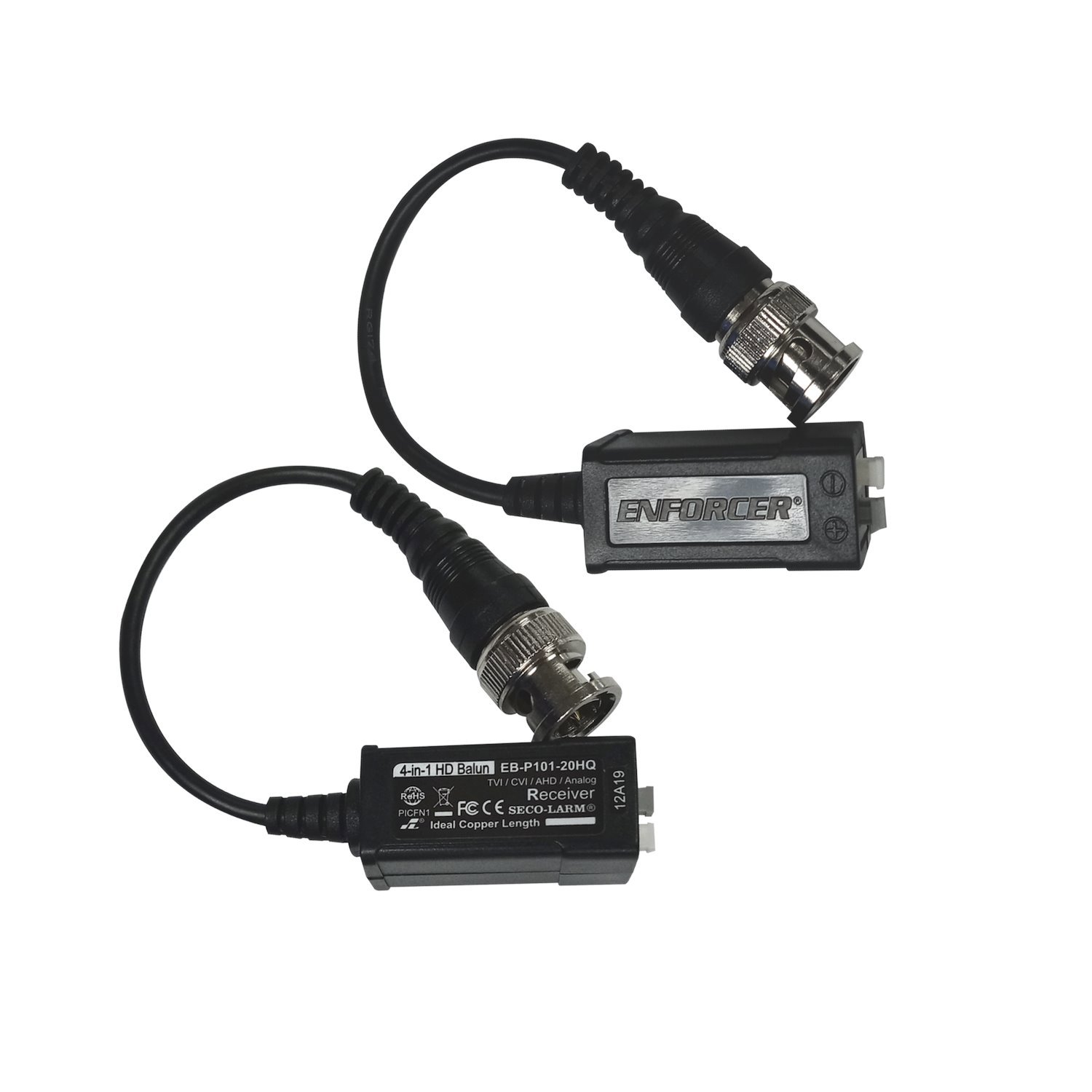 Enforcer Secolarm Passive 4-In-1 HD Video Balun With 6Â€ Pigtail