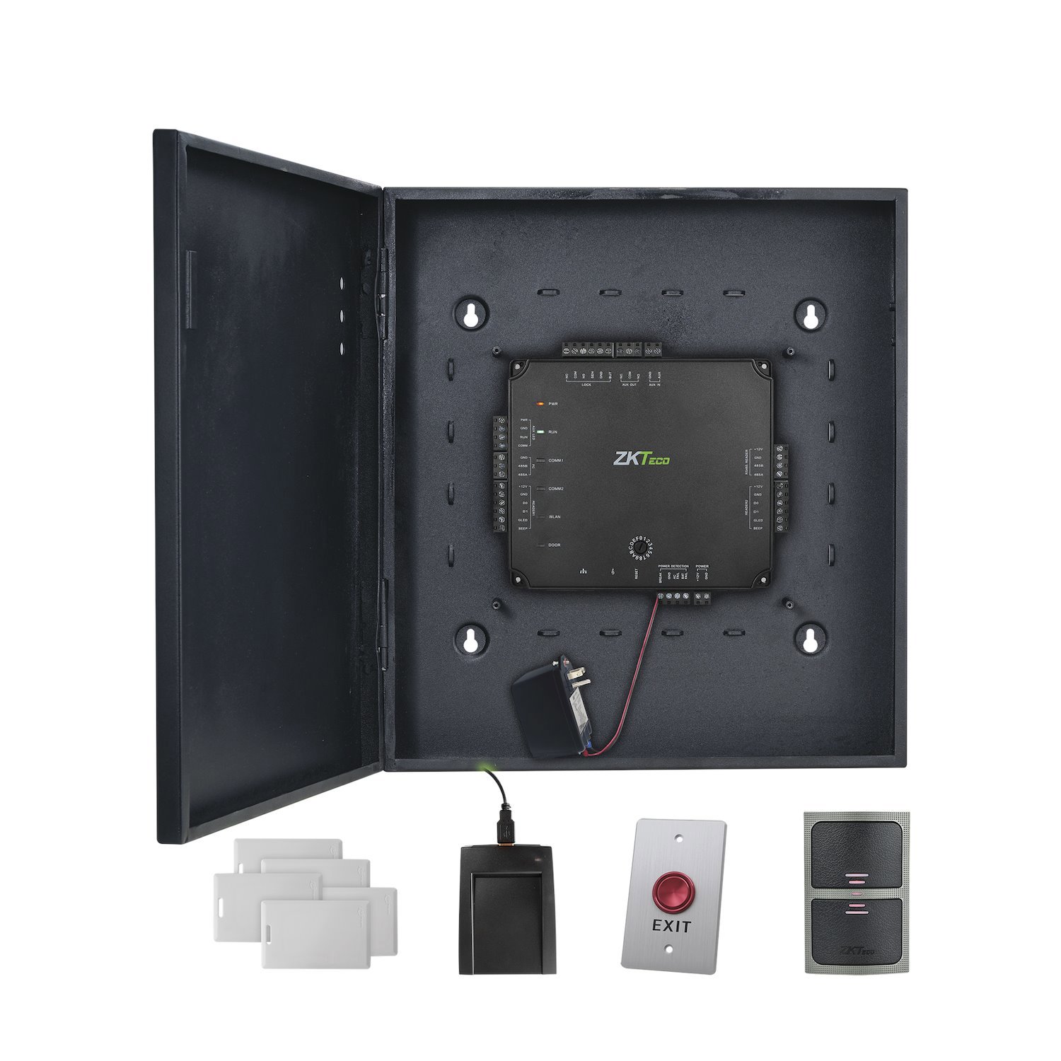 Zkteco 1 Door Access Control Kit / 5,000 Users / 10,000 Events / PoE / No Software Required