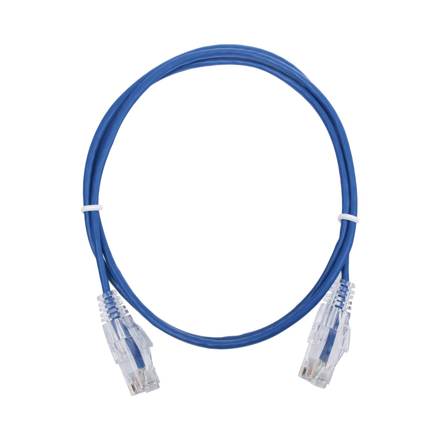 Linkedpro BY Epcom Slim Patch Cord Utp Cat6 - 3.28 FT (1 M) Blue, Reduced Diameter (28 Awg)