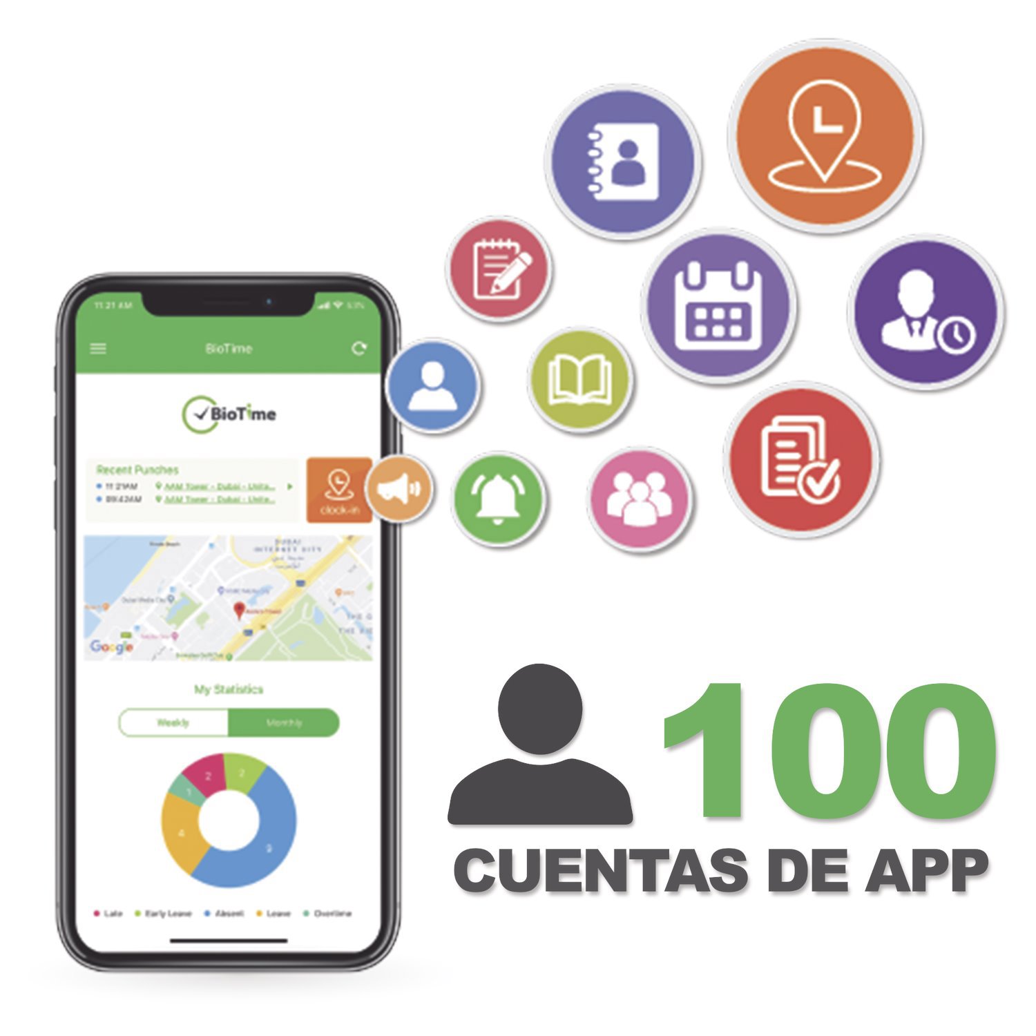Zkteco License For Remote Check In / Check Out Fot Time And Attendace Software Biotimepro / License For 100 Employees