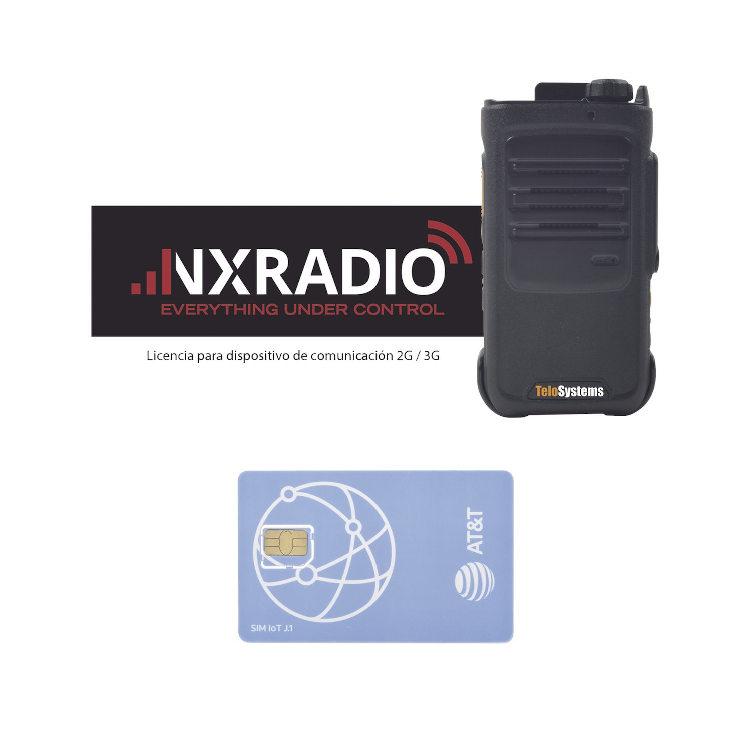 Telo Systems Kit Radio 4G Lte Ip67 Submersible With Top Display / Rough Use / Qualcomm Processor, Nxradioterminal License And Sim 1 Year At&T Service