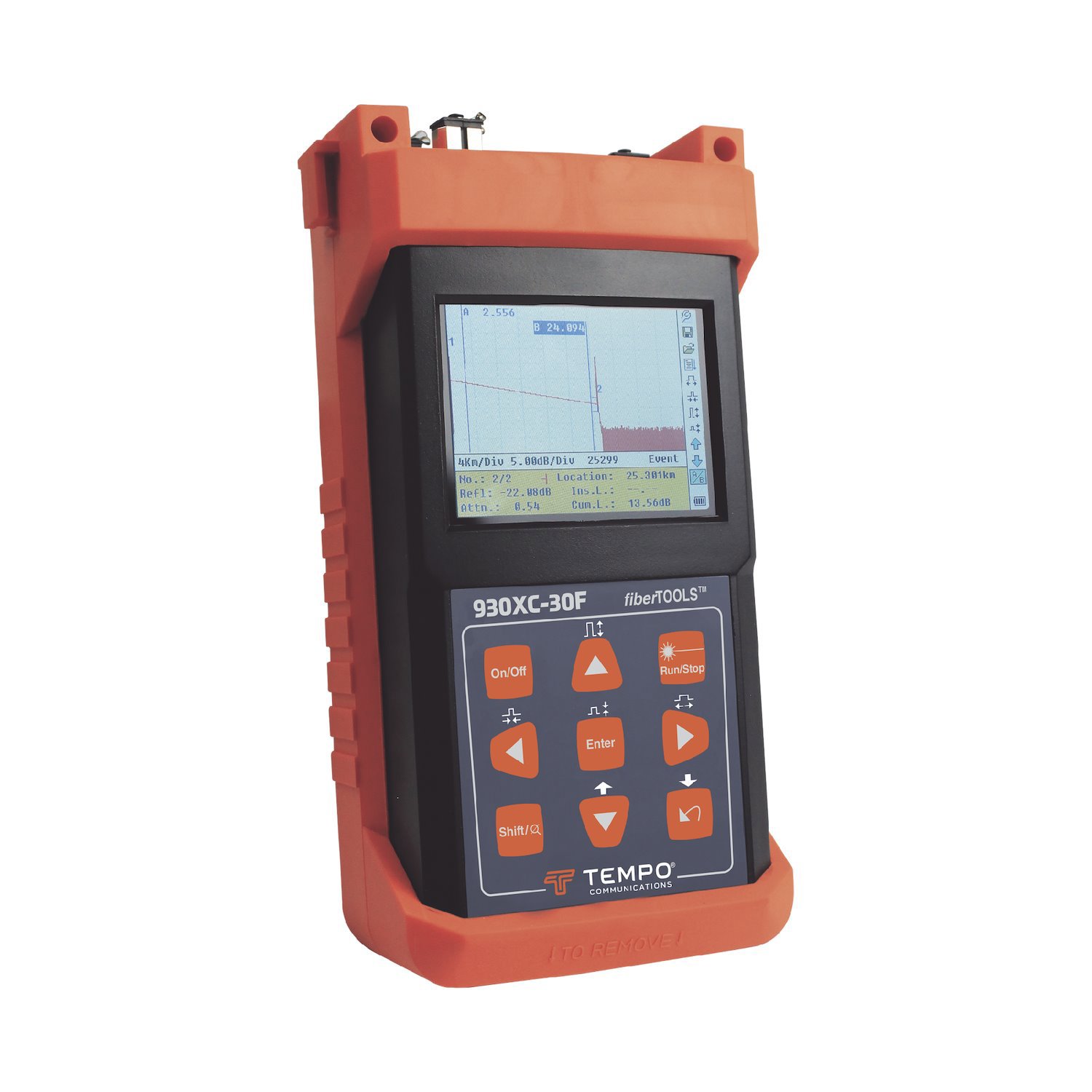 Tempo Otdr For Optical Fiber Testing 1310/1550/1625 NM Wavelengths / For Live Fiber Testing / Sc/Apc Input