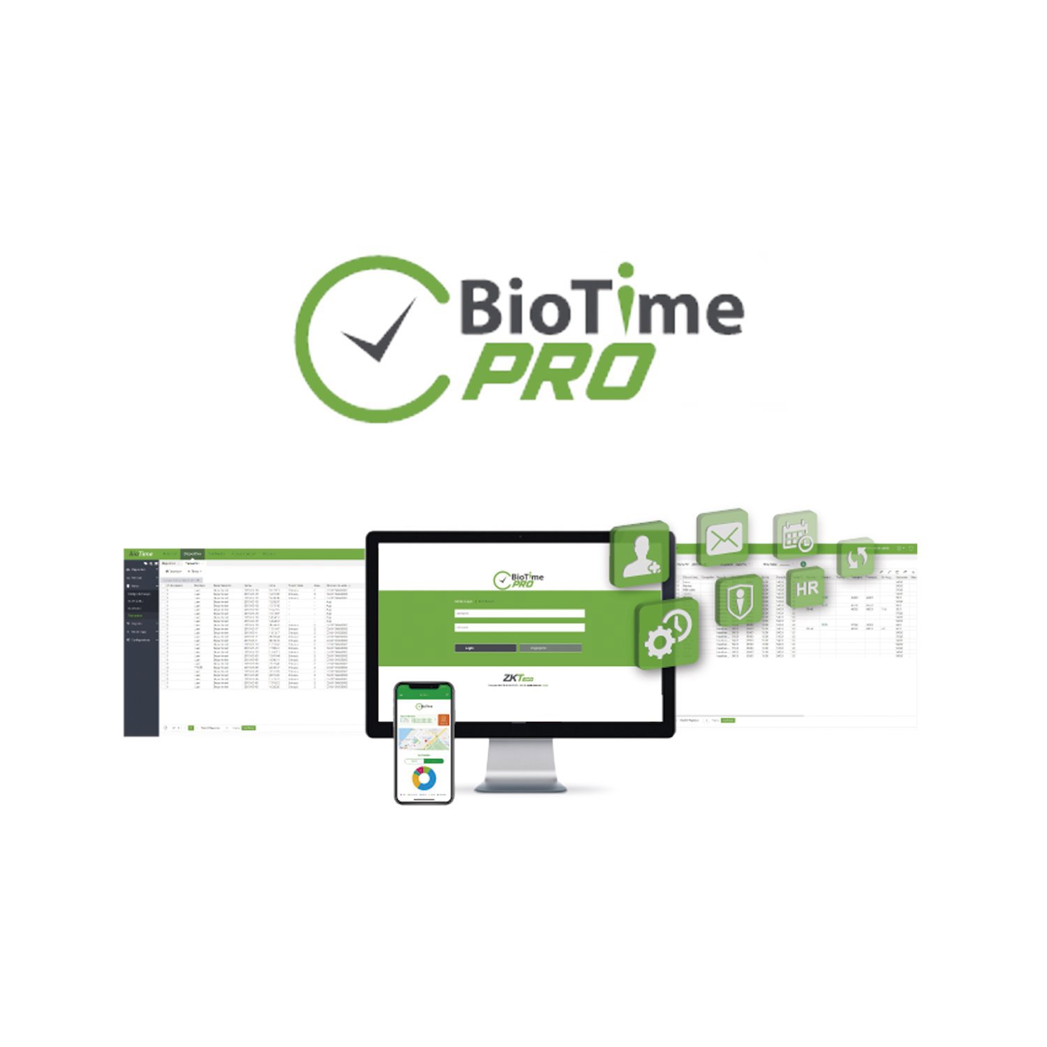 Zkteco Biotimepro Web-Based Time And Attendance Management Software Standard License For 20 Devices And 2000 Employees