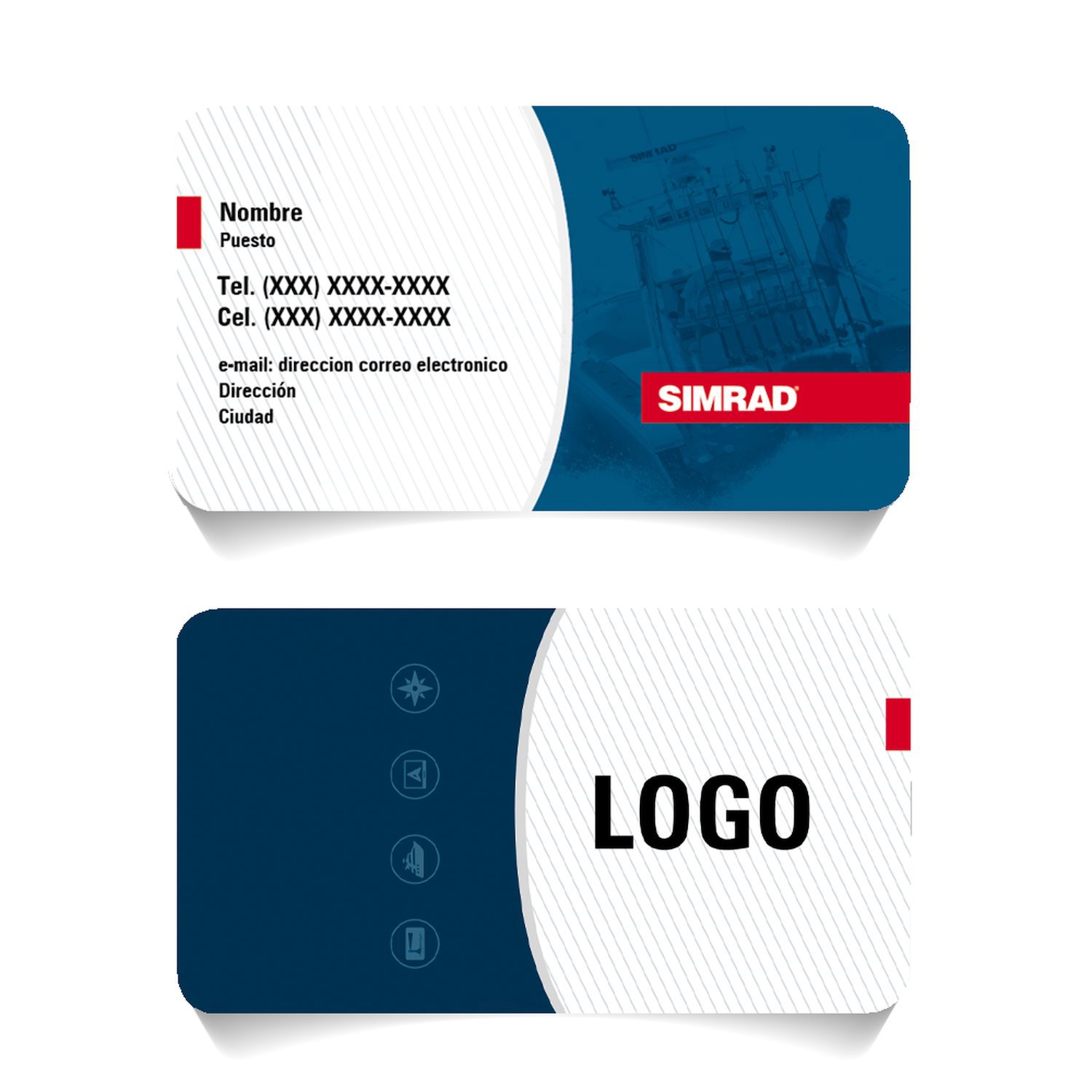 Simrad Icom Business Cards (Pack Of 200 Cards)