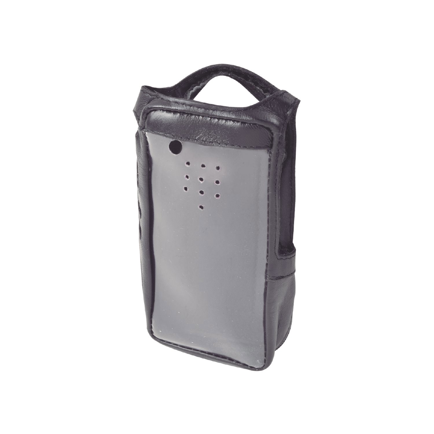 Syscom Leather Case With Strong Clear Front Plastic For NX-1000 Radios.