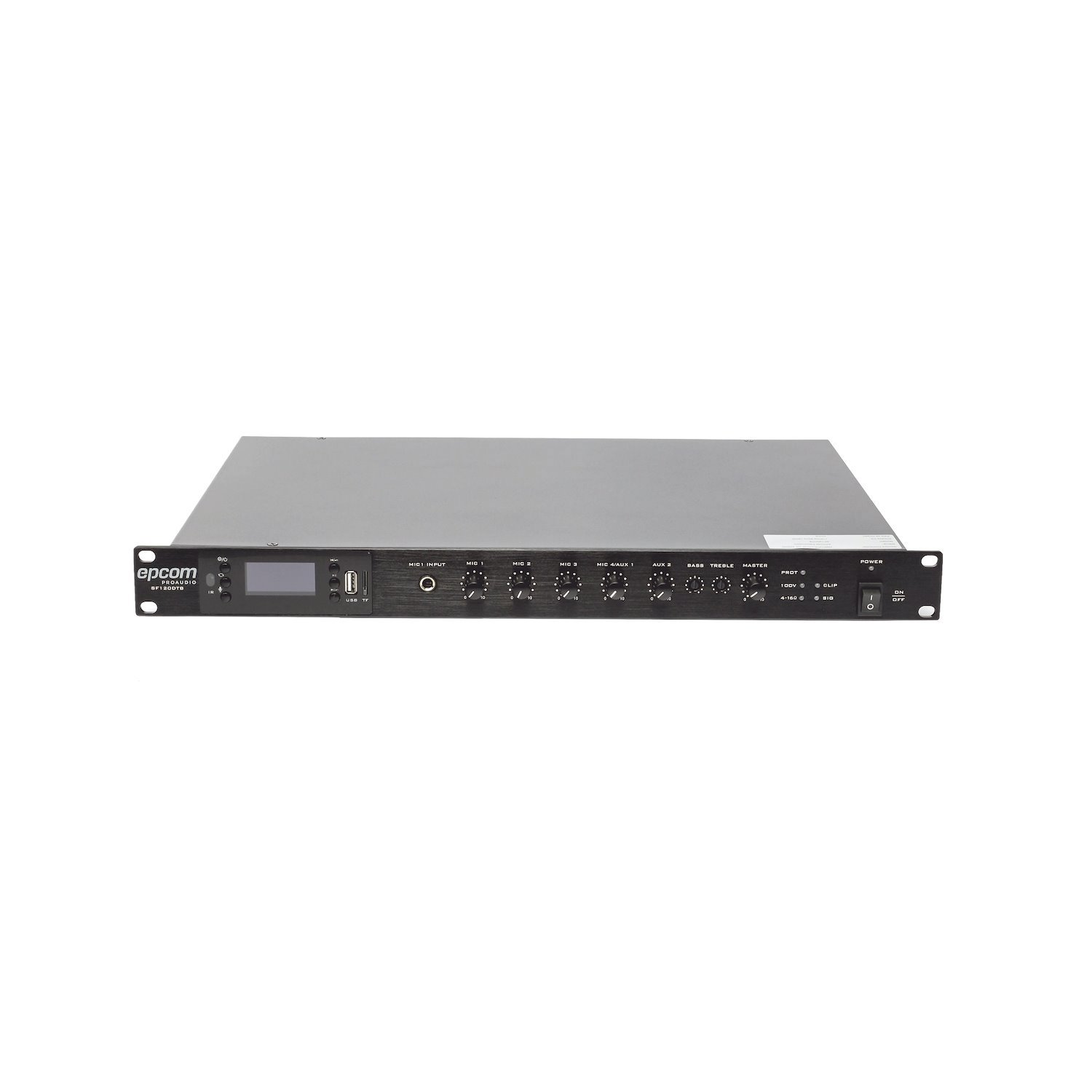 Epcom Proaudio Mixer Amplifier | 120W RMS | For 100V And Low Impedance Audio Systems | MP3 | FM Tuner | Bluetooth