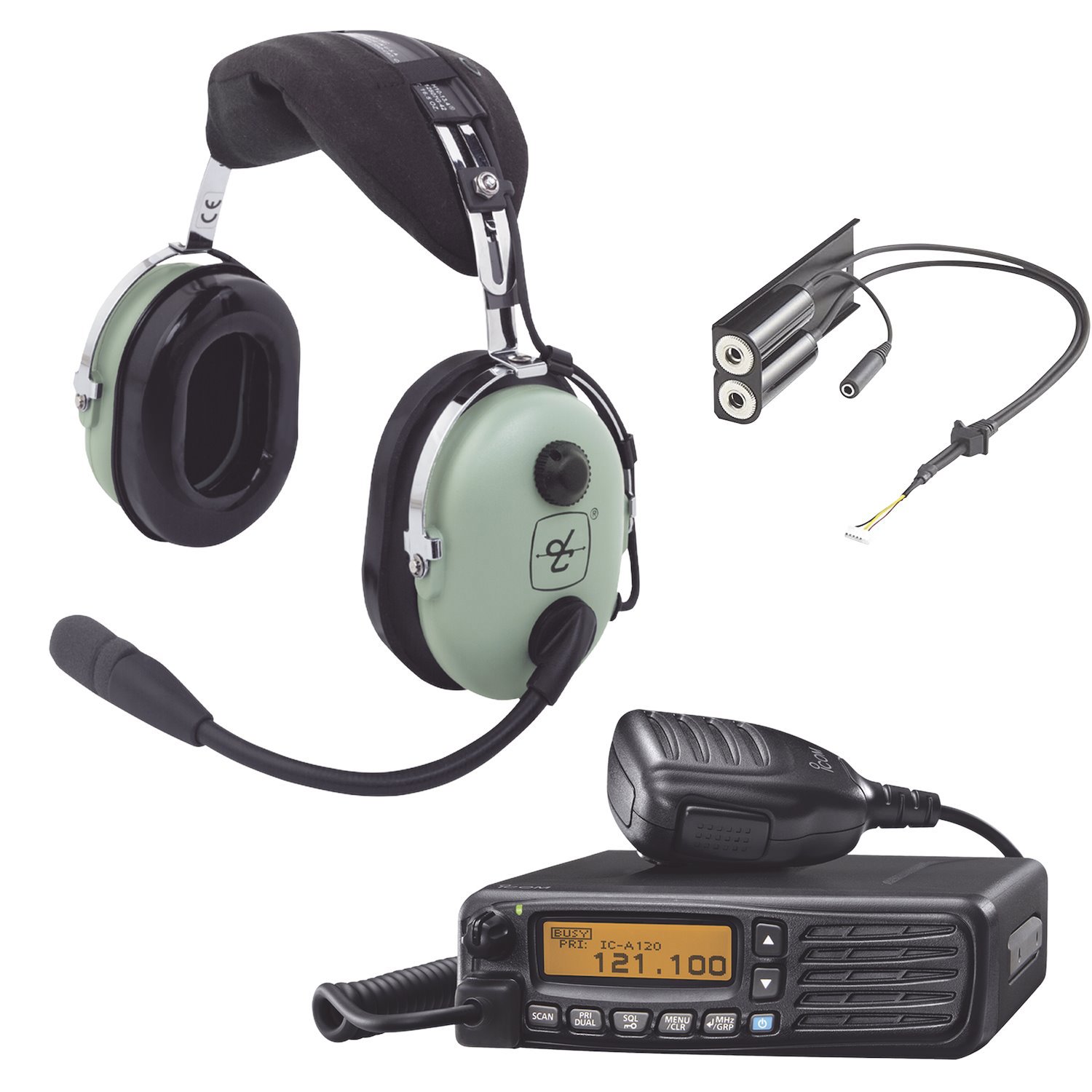Icom Air Mobile Radio Kit With David Clark Headphone
