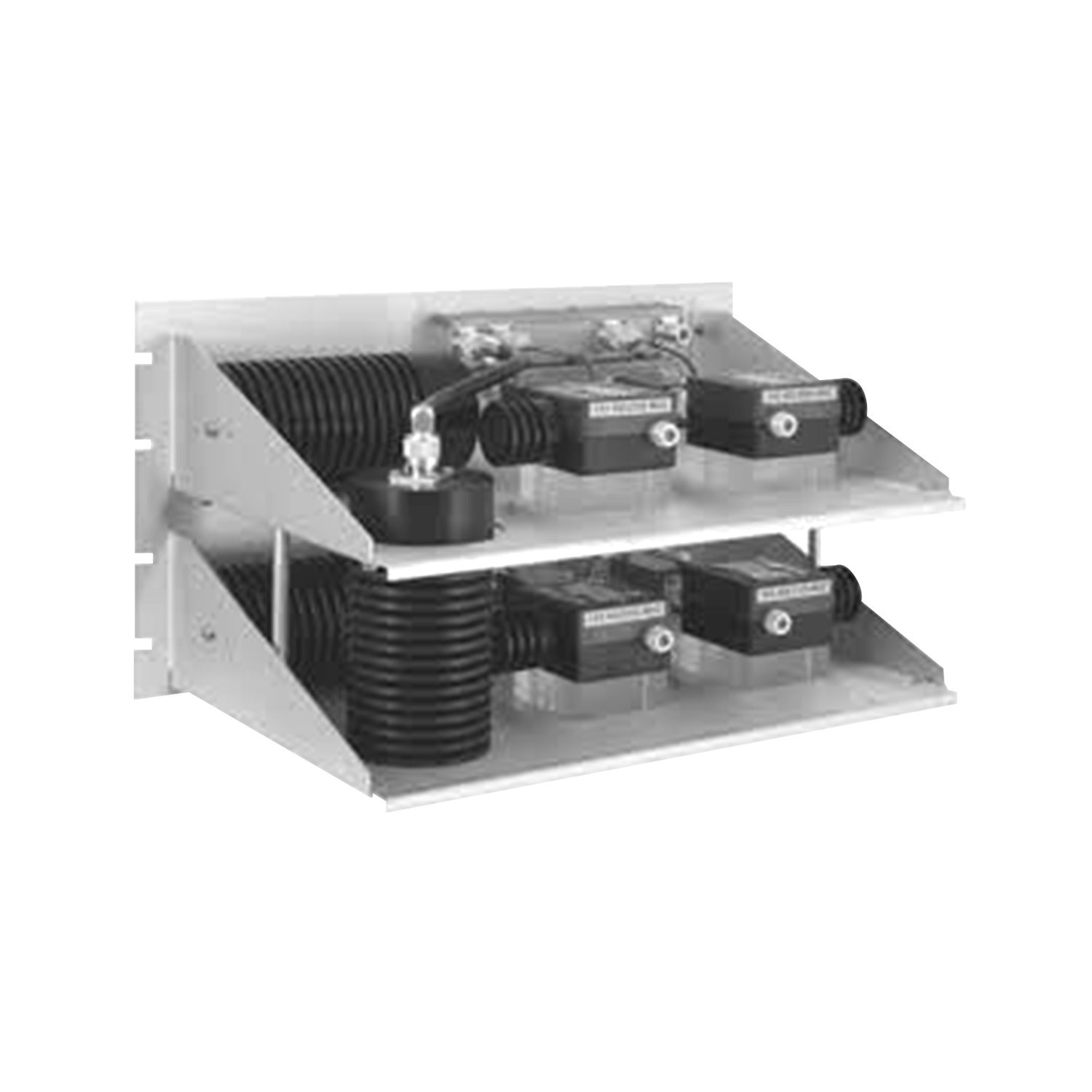 Telewave, Inc Hybrid Combiner For 19" Rack, 400-512 MHz, 2 Channels, Dual Isolator, 100/ 150 Watt, N Females.