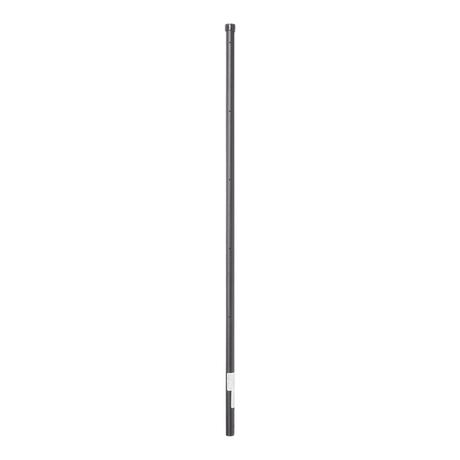 Epcom Industrial Black 1.2 M Corner Post For Electrified Fence, Galvanized Tube Gauge 18 Of 1" Diameter. Ideal For 5 Insulators (Not Included)