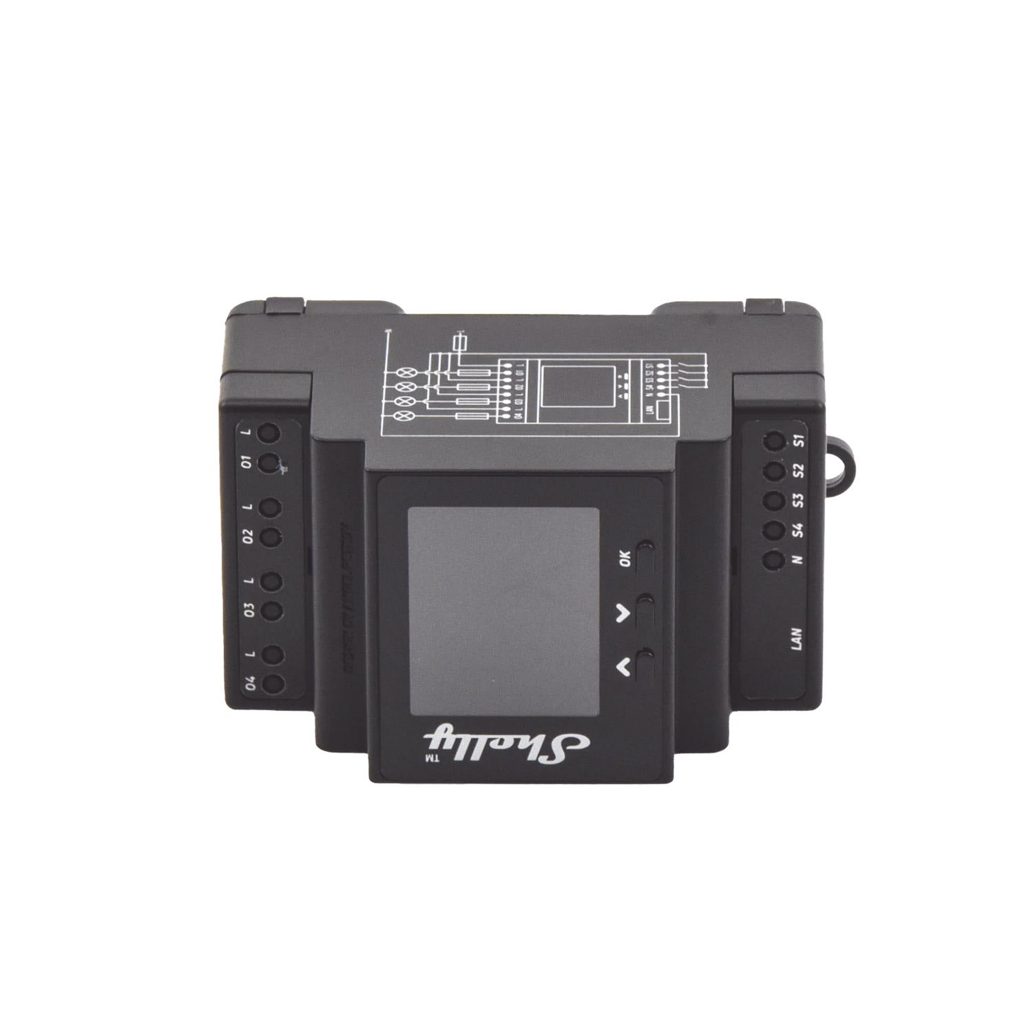 Shelly Wi-Fi Wireless Relay / 4 Smart Channels / 16A Per Channel, 110-230 V / Compatible With Alexa And Google Home / Ethernet Port And Din Rail Mounting