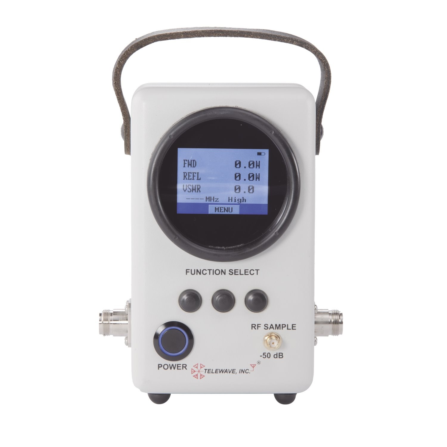 Telewave, Inc Digital-Analog Broadband RF Wattmeter For 88MHz-1GHz, 5-500 Watt, N Females.