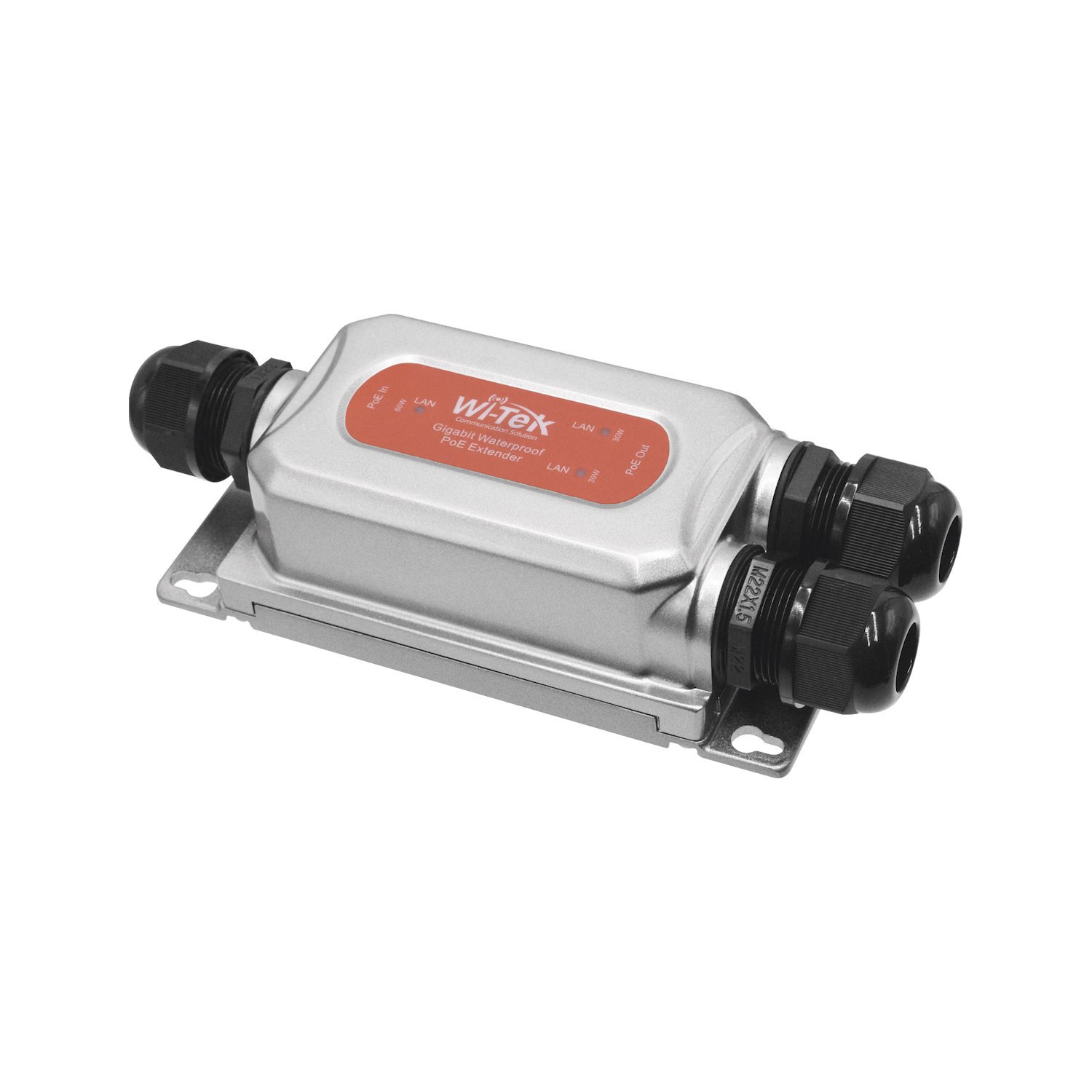 Wi-Tek Outdoor PoE Extender/Splitter With Dual 30W PoE Outputs And IP68-Rated Protection
