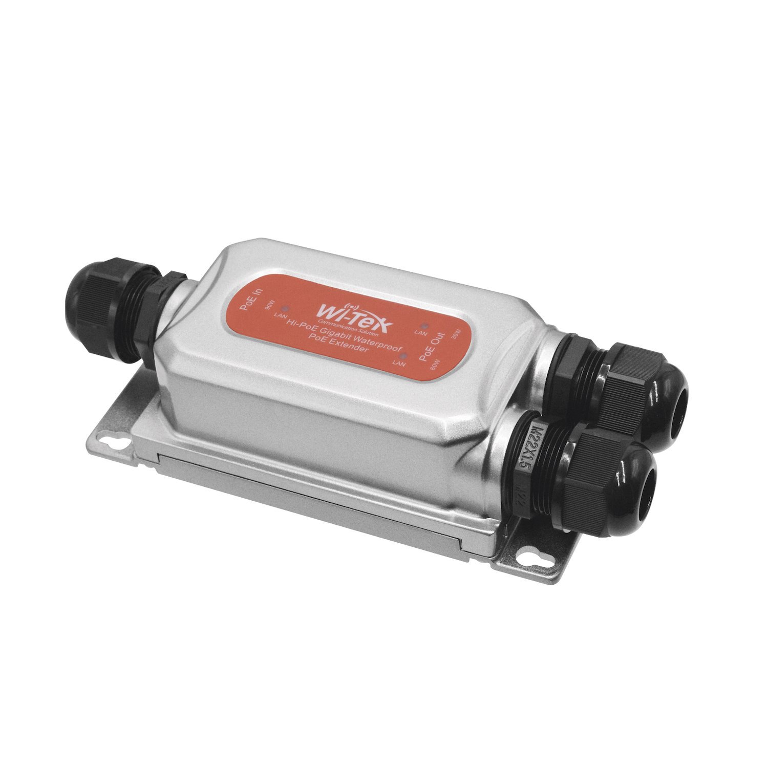 Wi-Tek Outdoor PoE Extender/Splitter With Dual PoE Outputs (60W & 30W) And IP68-Rated Protection