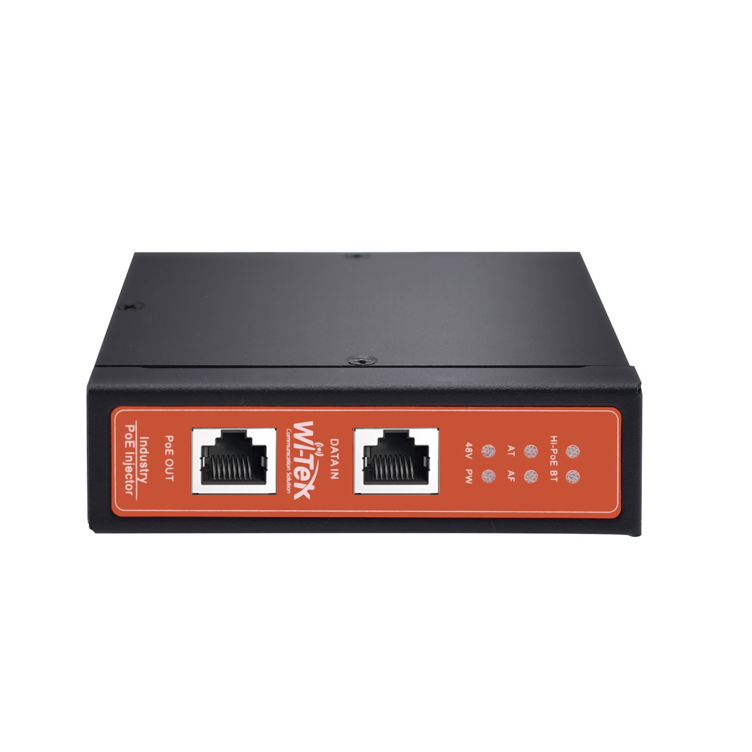 Wi-Tek Industrial PoE Injector, PoE Output Up To 90W, Metal Housing, Din Rail Mount, CCTV Applications