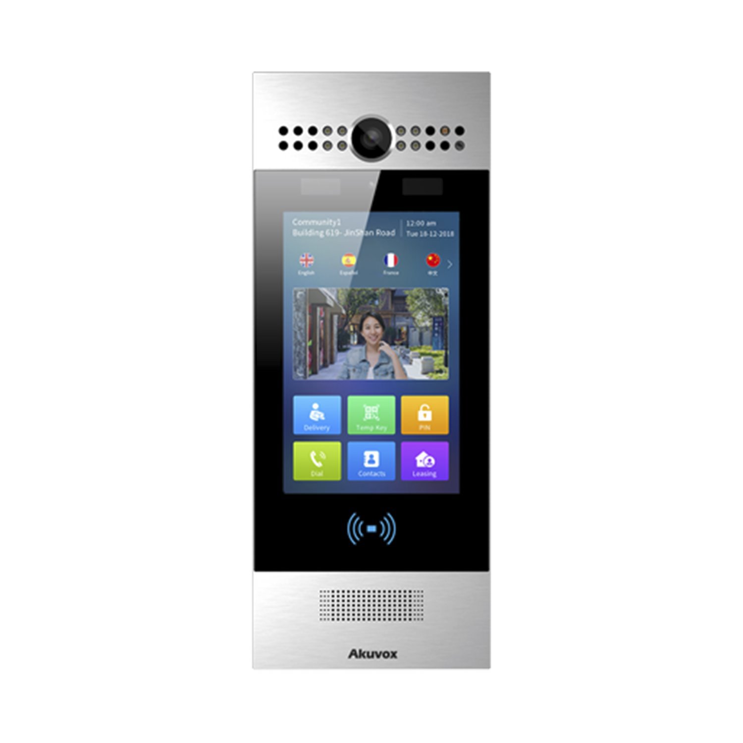 Akuvox Sip Vide Doorphone / Android / Facial Recognition / Ip65 / Ik06 / Bluetooth