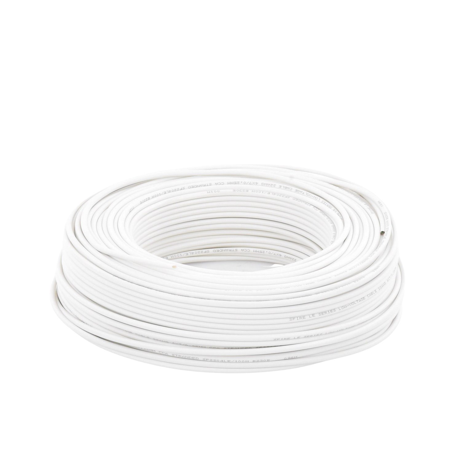 Sfire 328 FT (100M) Reel / Cca Cable / 4X22 Awg / Copper-Clad Aluminum Type / Applications In Intrusion Alarms / Automation