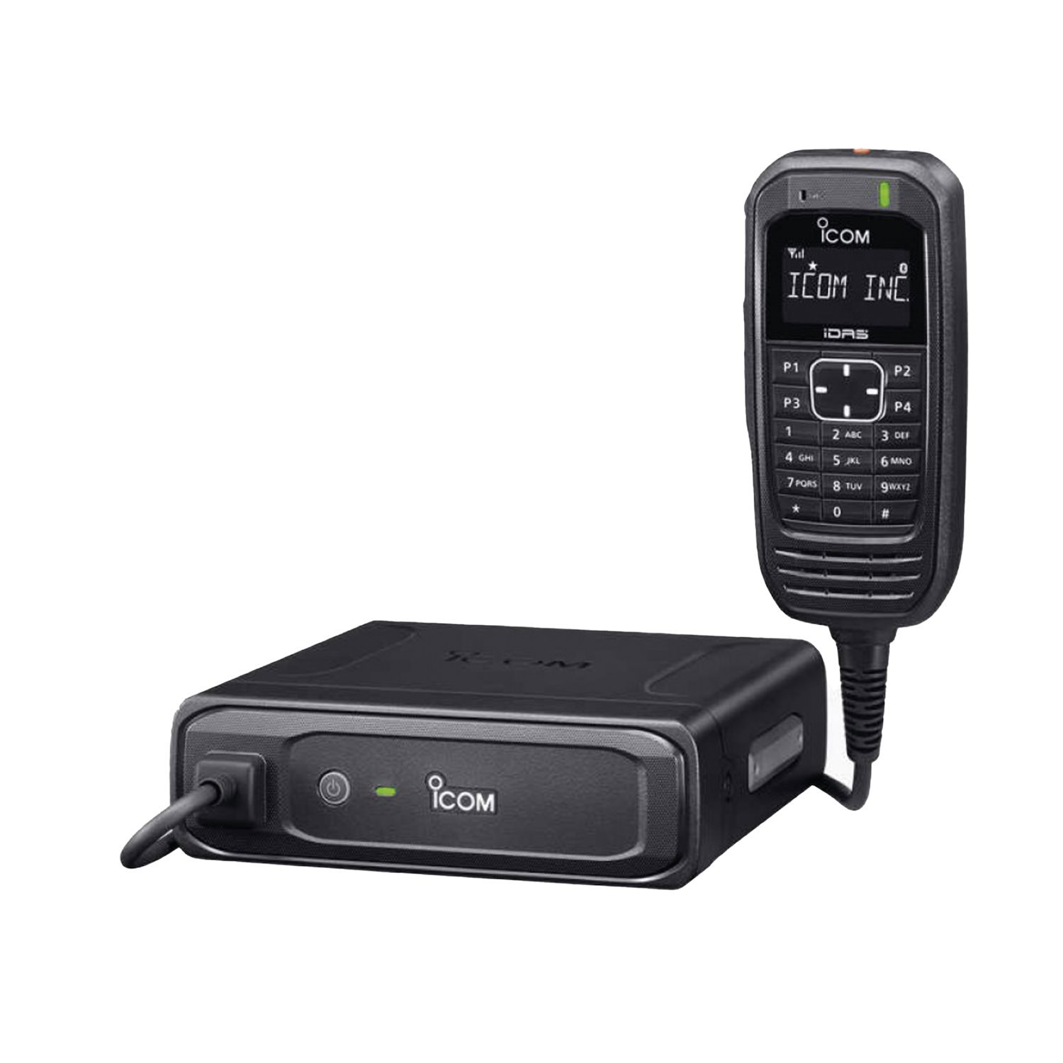 Icom Idas Digital Black Box Mobile Radio, 50W, 136-174MHz, 128 Channels, Ipx5. Includes CommandMic, Power Cable And Mounting Bracket