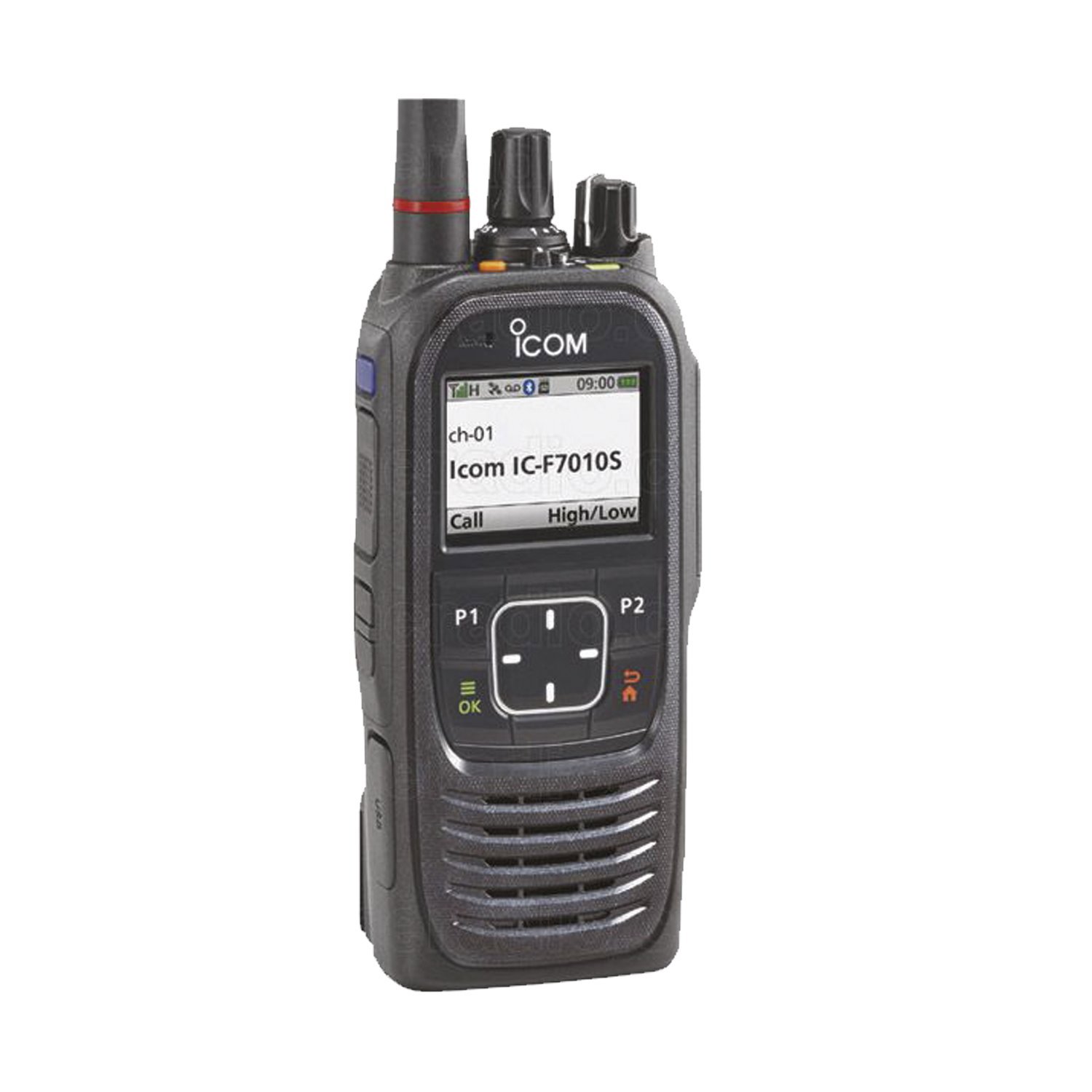 Icom Portable Uhf Simple-Key Type Radio, 3W, 700-800MHz, 1024 Channels, Sumbmersible Ip68. Compatible With P25 Conventional And Trunking.