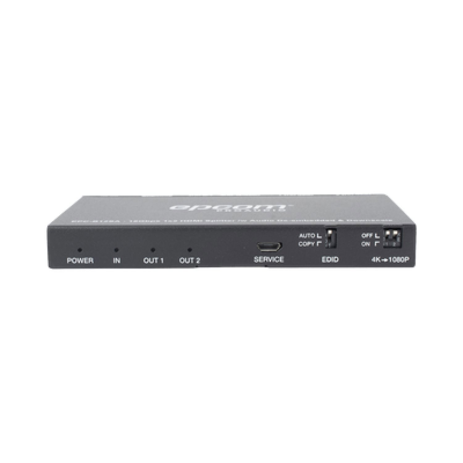 Epcom Proaudio 1X2 Hdmi Splitter |4K@60Hz | Audio Extractor | Down Scaler | HDR 4:4:4 | Edid | 18Gbps