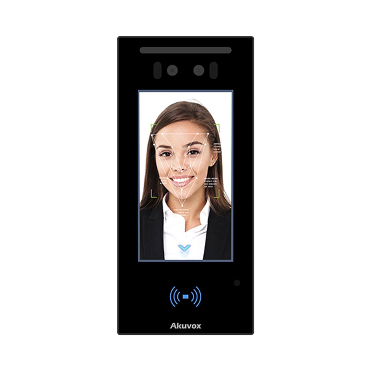 Akuvox Biometric Reader For Access Control / 20,000 Faces / Web Management / QR Code / Bluetooth