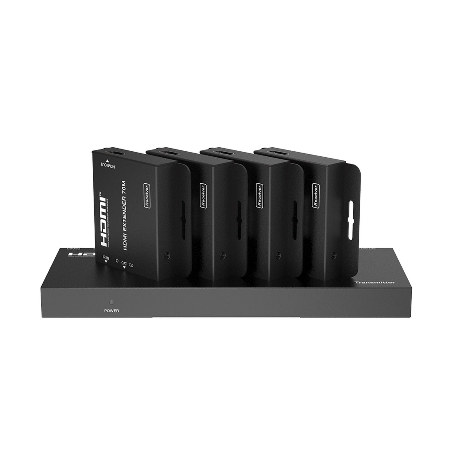 Epcom Proaudio 1X4 Hdmi Splitter | Hdmi Extender | 4K At 30Hz 131FT | 1080P At 60Hz 230FT | PoC Function | 4:4:4