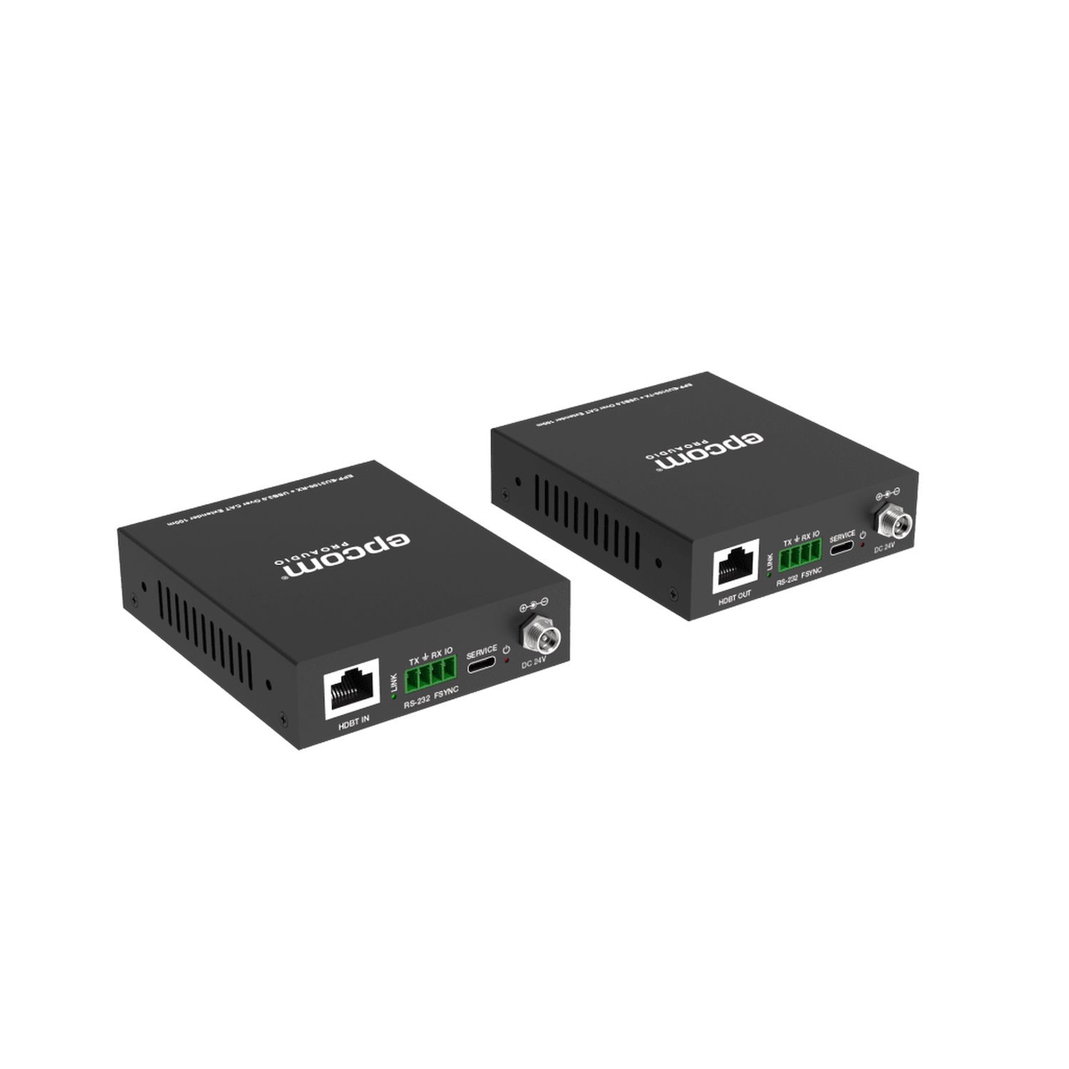 Epcom Titanium Usb 3.0 Extender | Up To 328FT Over CAT6a | Bidirectional 24 VDC PoC | RS-232 | 4X Usb-A