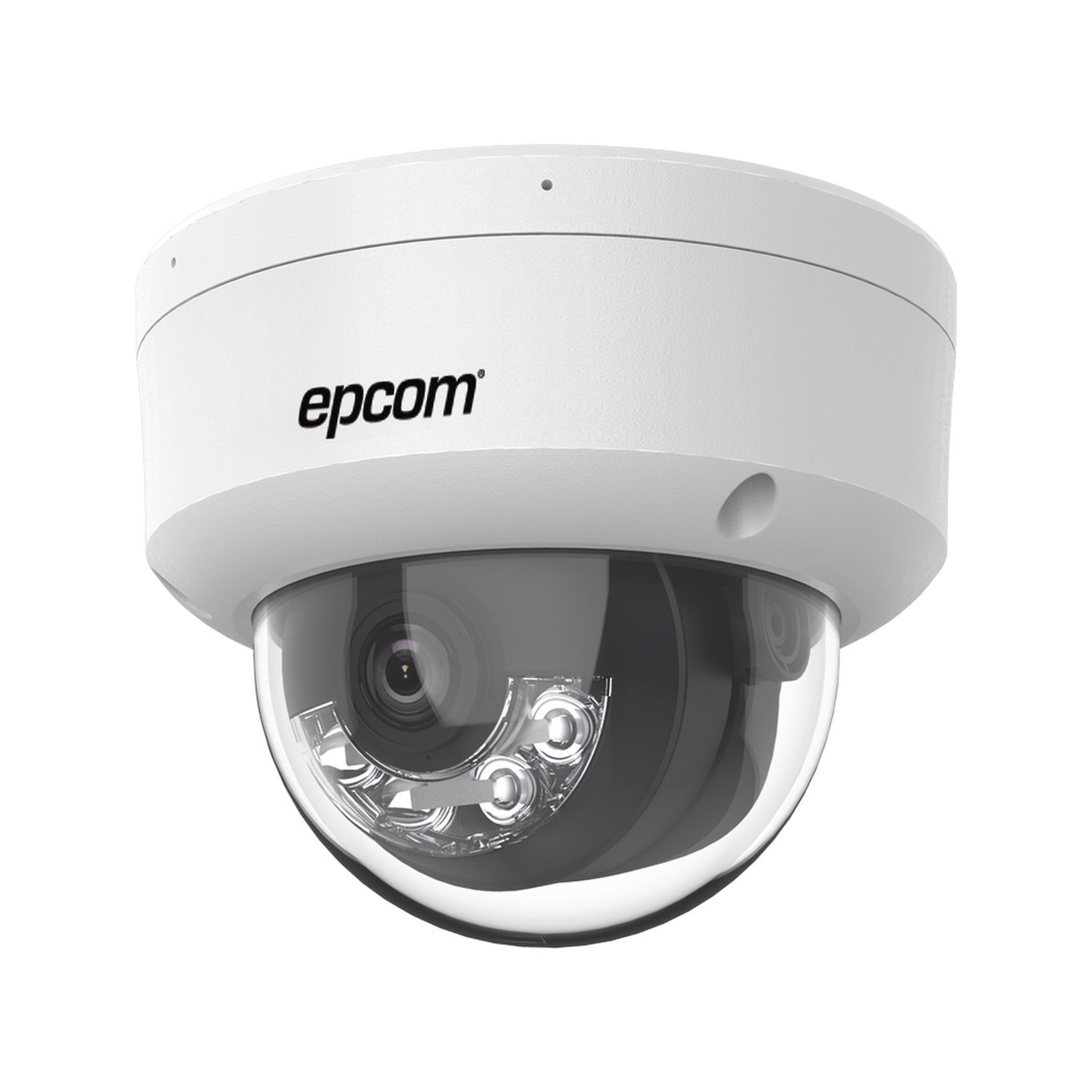 Epcom 2 Megapixel Ip Dome Camera / 2.8 MM Lens / Dual Light (30 M Ir + 30 M White Light) / Built-In Microphone / Anti-Vandal Ik08 / SensePlus Lite / Outdoor Ip67 / H.265 / PoE / Micro SD