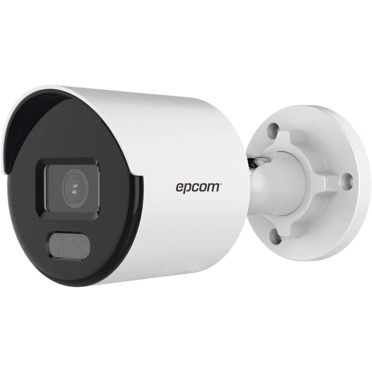 Epcom Ip Bullet Camera 8 Megapixels / Color Image 24/7 / PoE / 2.8 MM Lens / 40 M White Light / Outdoor Ip67 / WDR 130 DB / Facial Capture / Video Analytics (False Alarm Filtering) / Integrated Microp