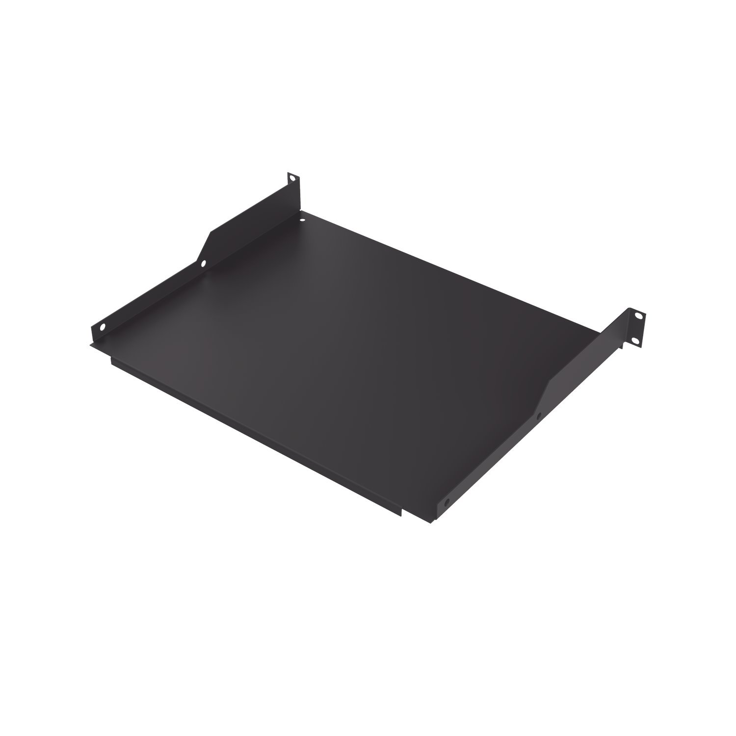Linkedpro Tray For Supporting Equipment In 19 In Rack, 13.4 In Depth, Black, 1U