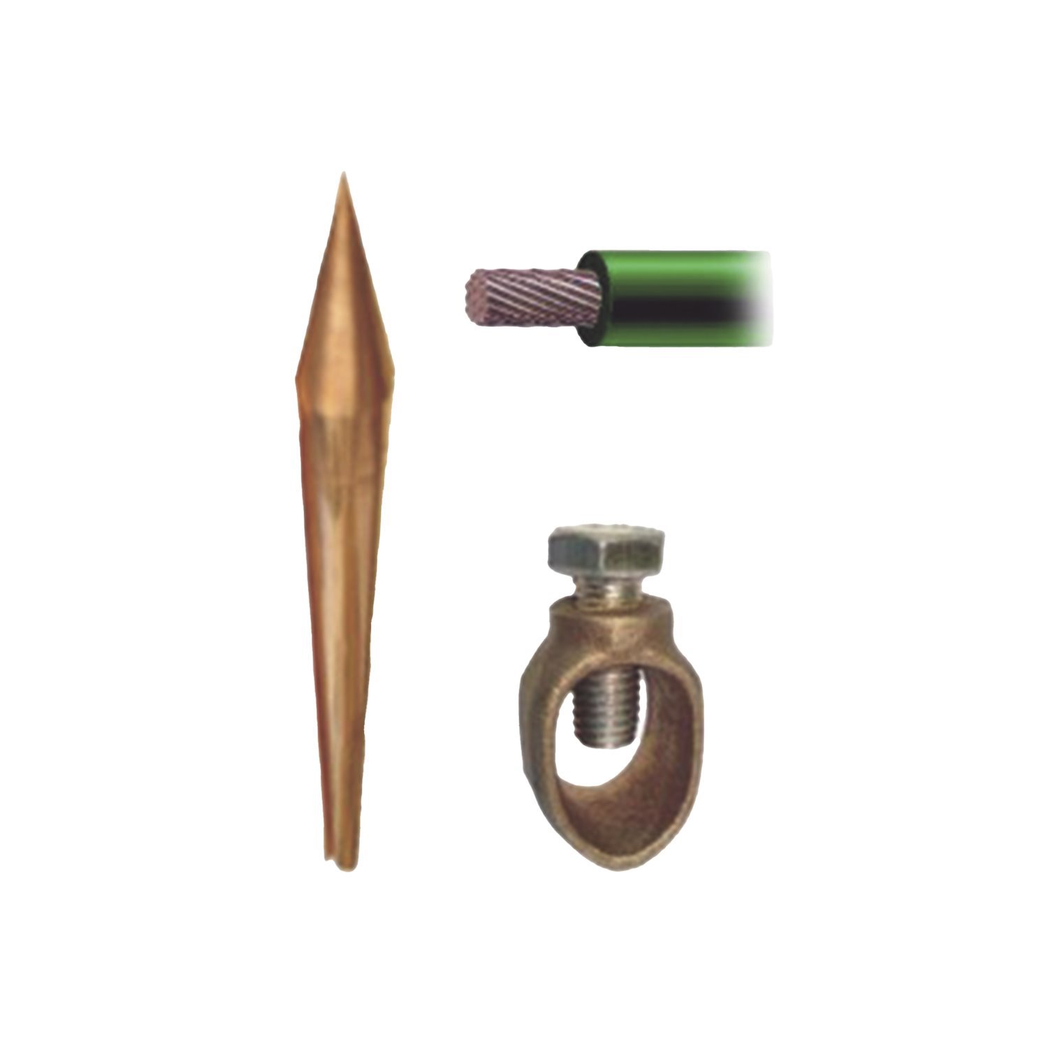 Total Ground Steel Rod With Copper Plating, 5/8" Diameter X 5' Long