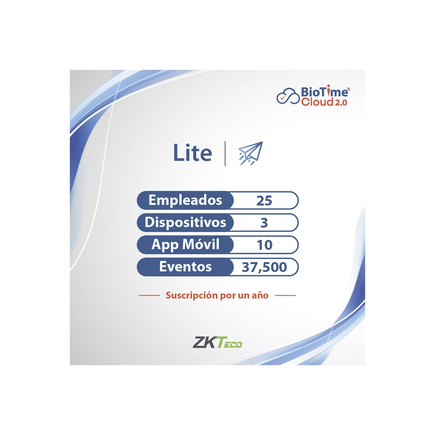 Zkteco Biotime Cloud 2.0 Lite License / 25 Users / 3 Devices