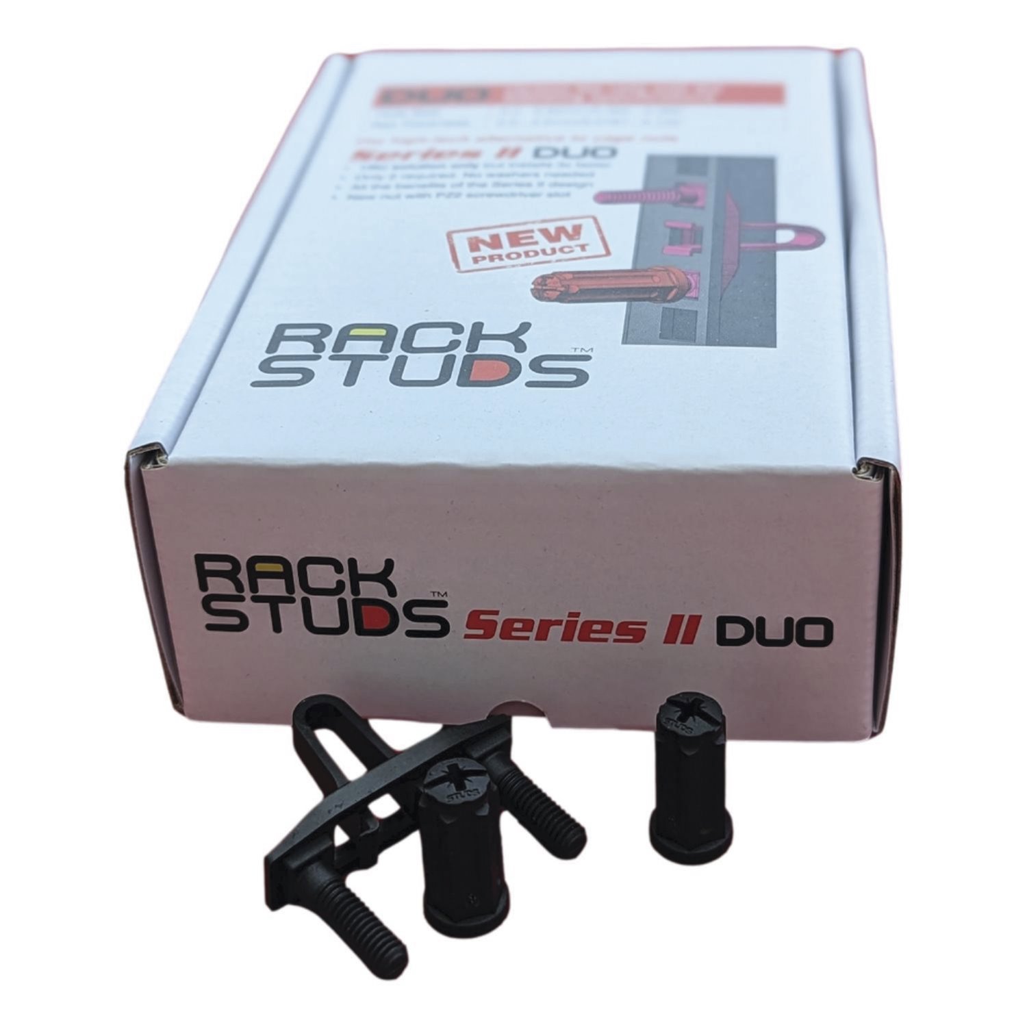 Rackstuds Duo20 1Ru Series Ii Rack Mount Solution - Effortless Alternative To Traditional Rack Screws And Cage Nuts & Server Rack Screws Ideal For Server Hardware Setup - 20-Pack, Universal Version