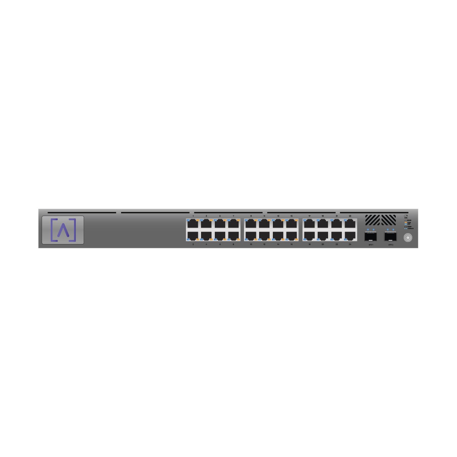 Alta Networks LLC. Managed Gigabit PoE+ Switch / 24 Ports 10/100/1000 MBPS + 2 SFP Uplink Ports / Up To 240W / Alta Networks LLC. Cloud.