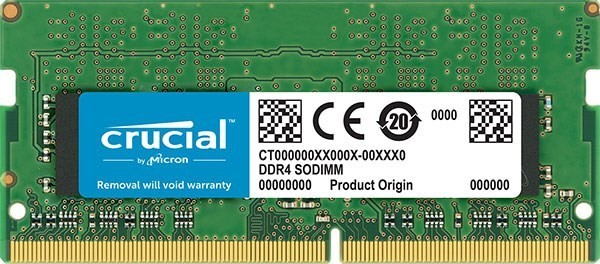 Crucial 8GB (1x8GB) DDR4 Sodimm 3200MHz