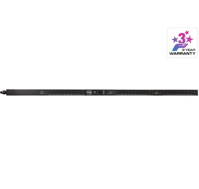 Aten 32A 30-Outlet 3-Phase Metered Eco Pdu With Dual Ethernet Port Supporting 1Gbps