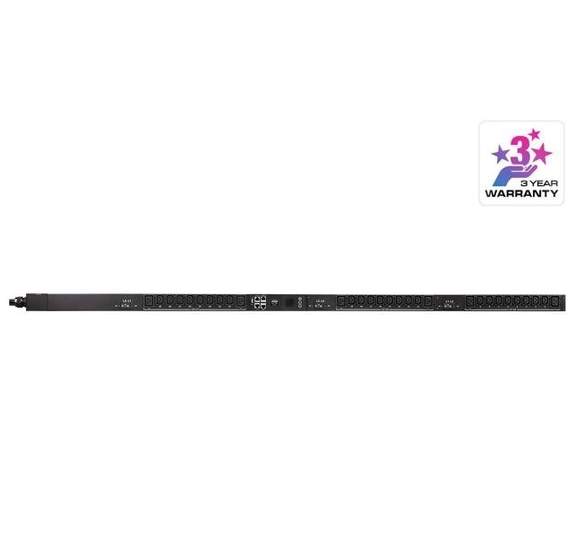 Aten 32A 30-Outlet 3-Phase Switched Eco Pdu With Dual Ethernet Port Supporting 1Gbps