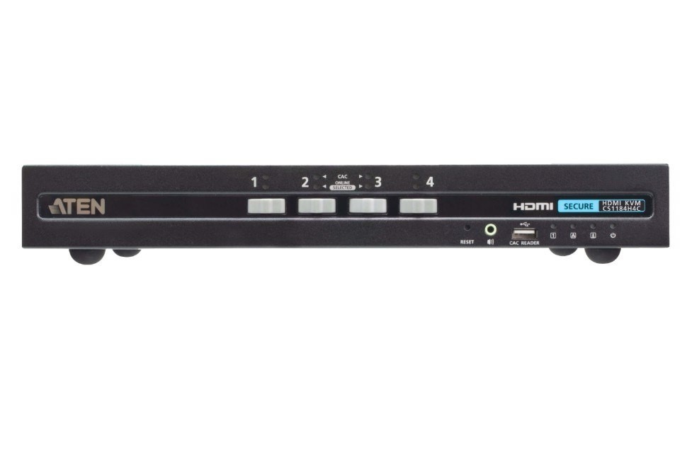 Aten 4-Port Usb Hdmi Secure KVM Switch With Cac (PSD PP V4.0 Compliant)