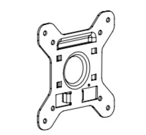 Atdec Mounting Plate for Screen Mount, Wall Mount, Ceiling Mount, Desk Mount