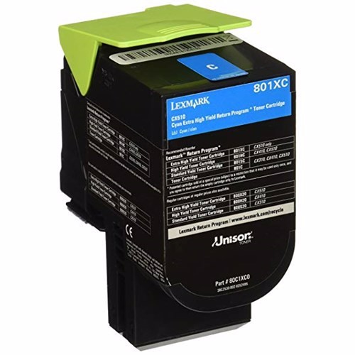 Lexmark 78C6xce Cyan Extra High Toner 5K For CS521 CS622 CX522 CX622 CX625