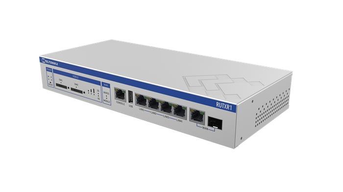 Teltonika Rutxr1 - Enterprise Rack-Mountable Sfp/Lte Router, 5X Gigabit Ethernet Ports, Dual Sim Failover, Redundant Power Supplies