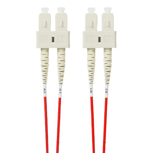 4Cabling 1.5M SC-SC Om4 Multimode Fibre Optic Patch Cable | Red