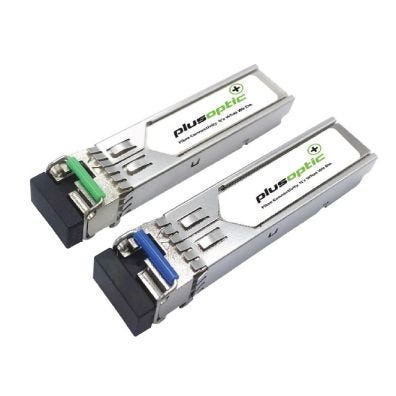 Plusoptic Transceiver, 10G, BiDi SFP+, TX-1550nm / RX-1490nm, 80KM , LC Connector For SMF Fibre With Ddmi